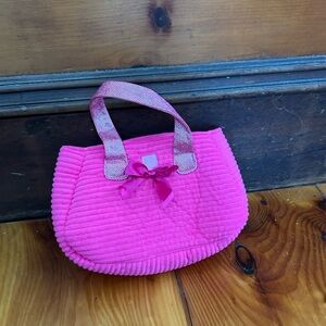 Pink Corduroy Tote Bag